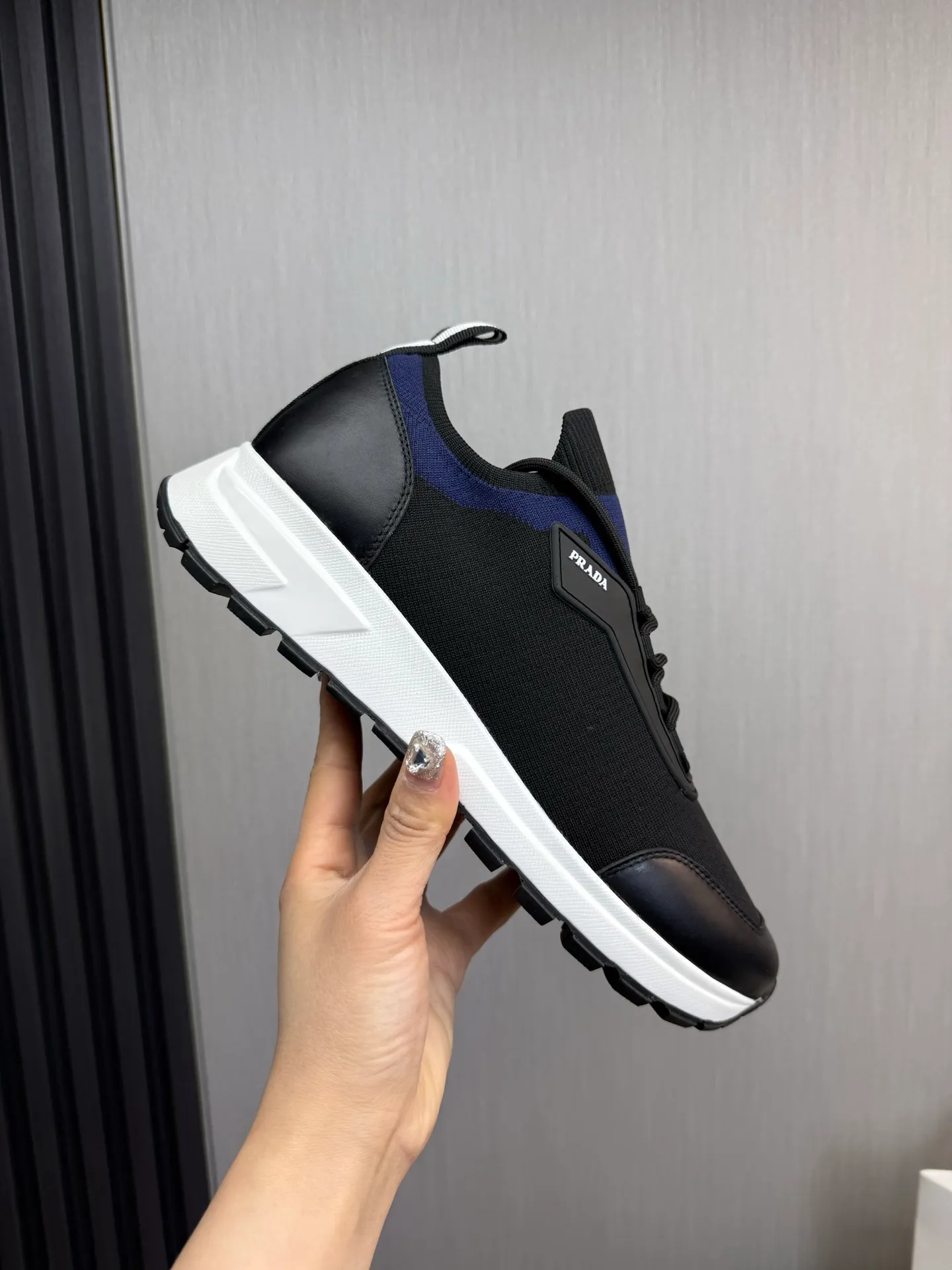 Men's shoes 💰500💰 [PRADA] Men's shoes are popular in the counter, official website is synchronized, 1 high-quality shipment ✔️Original fly-woven cowhide + cowhide lining, original original bottom, 38-45 (45 customized, non-refundable)